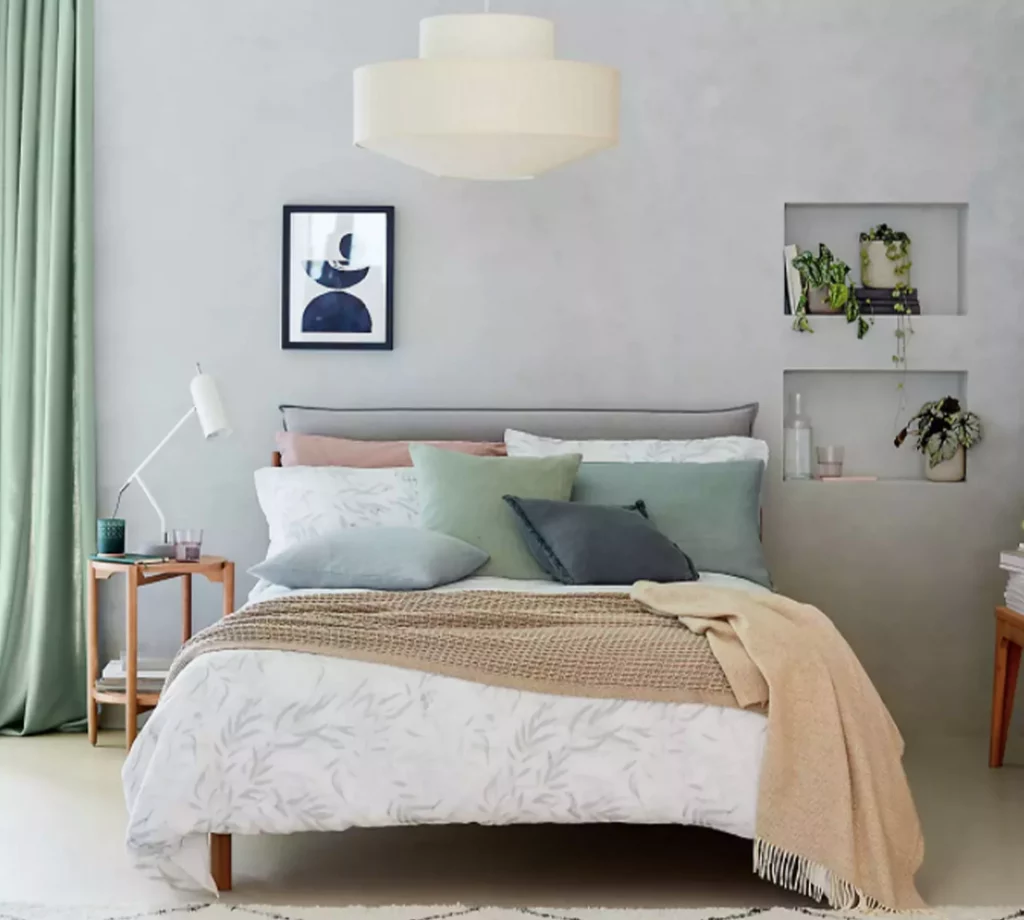 Inspiring Sage Green And Grey Bedroom Decoration Ideas Bedroom