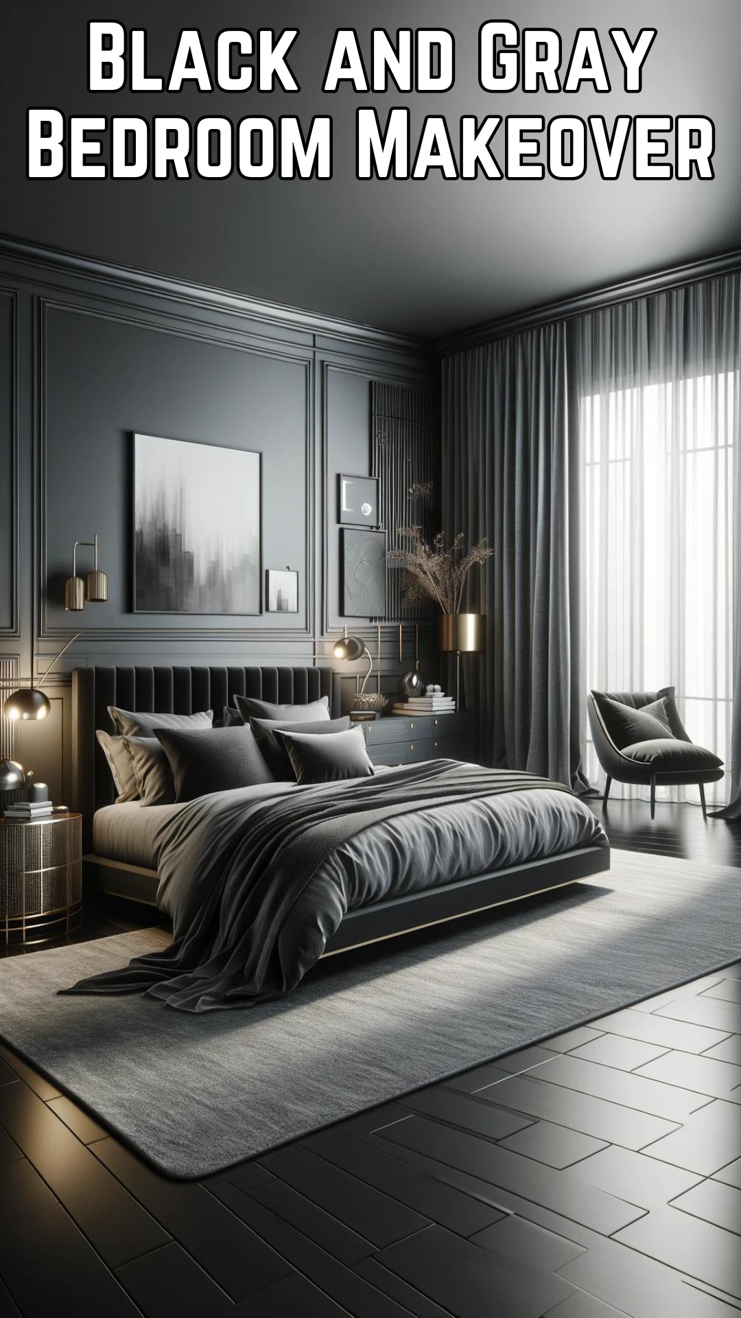 Unlock the Secret to a Stunning Black and Gray Bedroom Makeover Bedroom